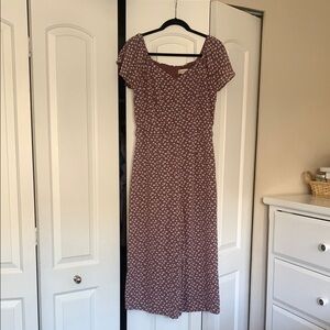 Floral Mauve Dress